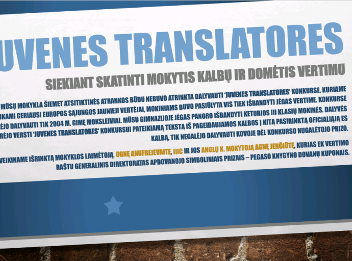Sėkmė tarptautiniuose anglų kalbos ir vertimų konkursuose! 
