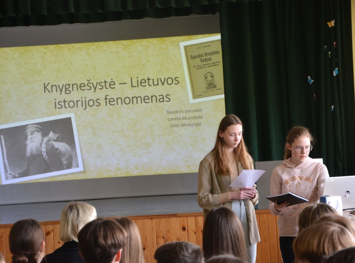 Mokinių konferencija „Lietuviškosios tapatybės paieškos tautinio atgimimo laikotarpiu“