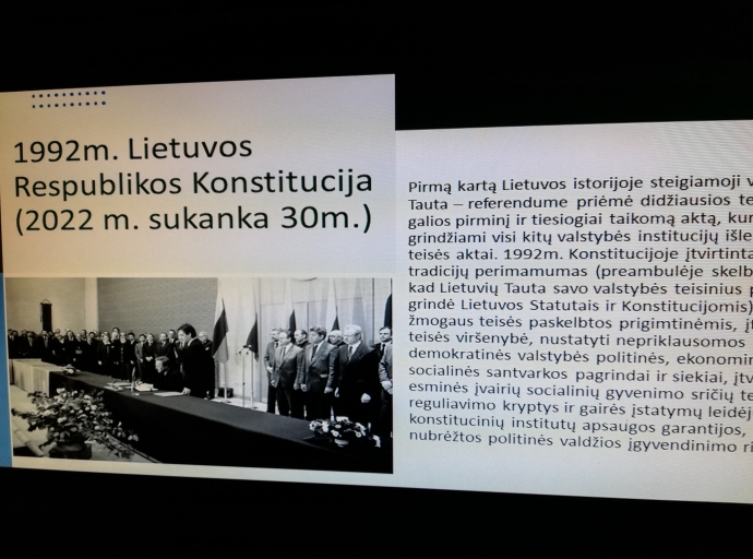 LR Konstitucijos egzaminas Jotvingių gimnazijoje