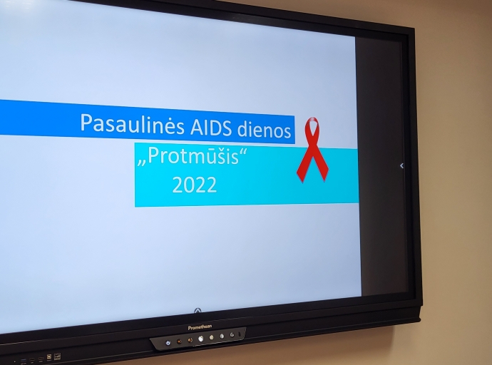 Pasaulinės AIDS dienos minėjimas Jotvingių gimnazijoje